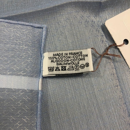エルメス ハンカチ コットン100% ブルー系 レディース HERMES【AFB53】【中古】