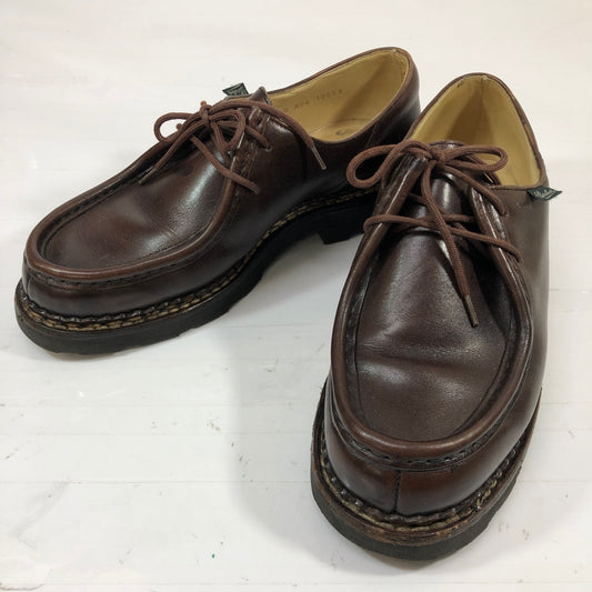 パラブーツ ミカエル カーフレザー チロリアンシューズ メンズ サイズ40 ブラウン PARABOOT ビジネスシューズ 約25.0cm【LA】【中古】