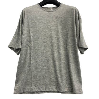 極美品◆キャッシュ＆バルバ カシミヤジャージー キャッシュ Tシャツ カシミヤ100％  グレー レディース サイズ2 cash&barba 【AFB12】