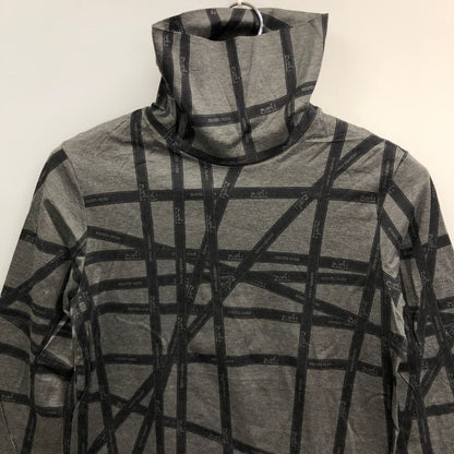 美品◆エルメス マルジェラ期 長袖Tシャツ ハイネック ボルデュック グレー レディース サイズL HERMES 【AFB41】