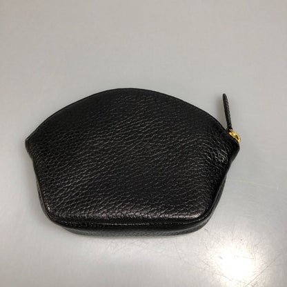 ジャンニ ヴェルサーチ コインケース ジップ レザー ブラック GIANNI VERSACE【AFB54】【中古】