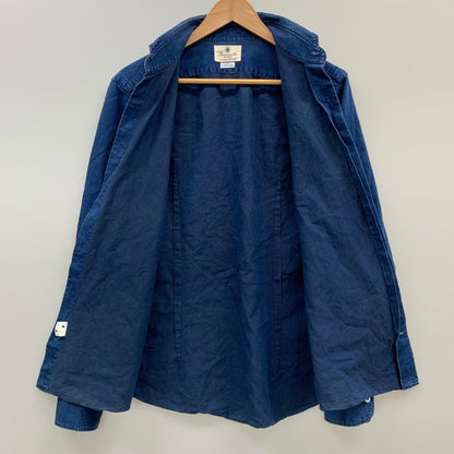 美品◆ジャンネット カジュアルシャツ  メンズサイズ40 ブルー系 GIANNETTO 【AFB34】