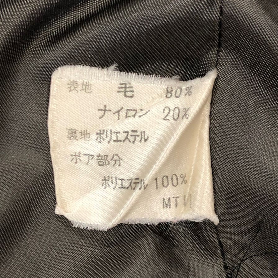 美品◆ミシェルクラン スタンドカラー ウールジャケット グレー サイズ48 MICHEL KLEIN MK 【AFA7】