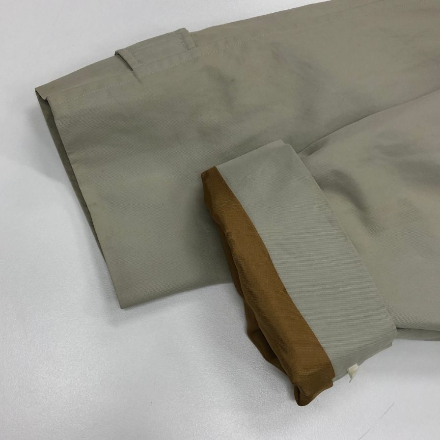 中古◆バーバリーズ ステンカラーコート 90S 裏地ノバ柄 ネーム入り サイズ不明 ホワイト系 BURBERRY 【AFB7】