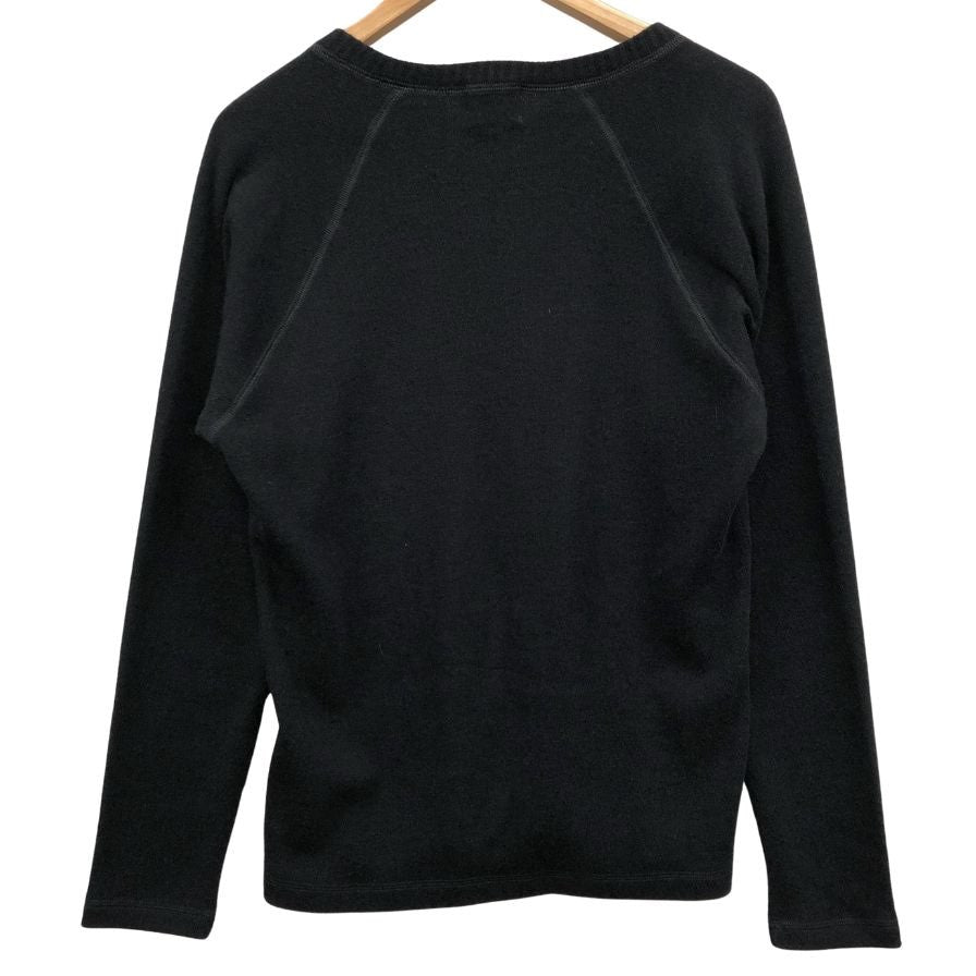 美品◆ペンギン カーディガン ニット ロゴ メンズ サイズ3  ブラック Penguin by Munsingwear 【AFB26】