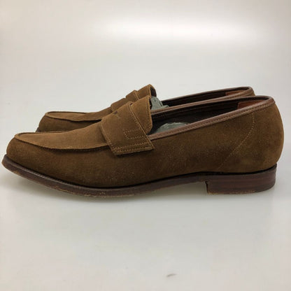 クロケット＆ジョーンズ セルシー ローファー スエード メンズ ブラウン サイズUK6.5E Crockett & Jones ローファー 約25.5cm【LA】【中古】