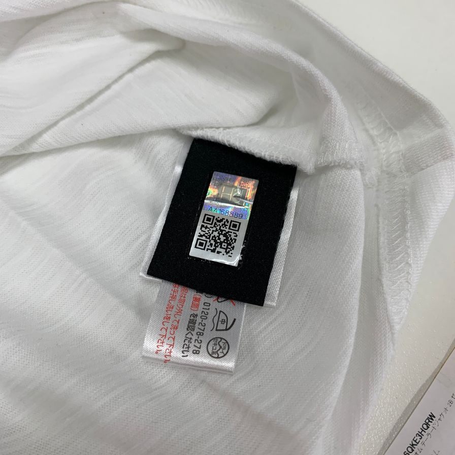 新品同様◆ハイドロゲン Tシャツ  Vネック ロゴ デザイン コットン ホワイト XS HYDROGEN 【AFB16】