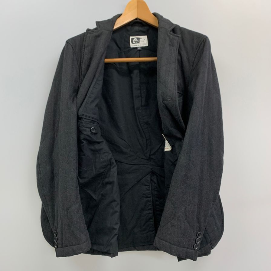 美品◆エンジニアドガーメンツ キルティングジャケット ウール ブラック メンズ サイズXS Engineered Garments 【AFB47】