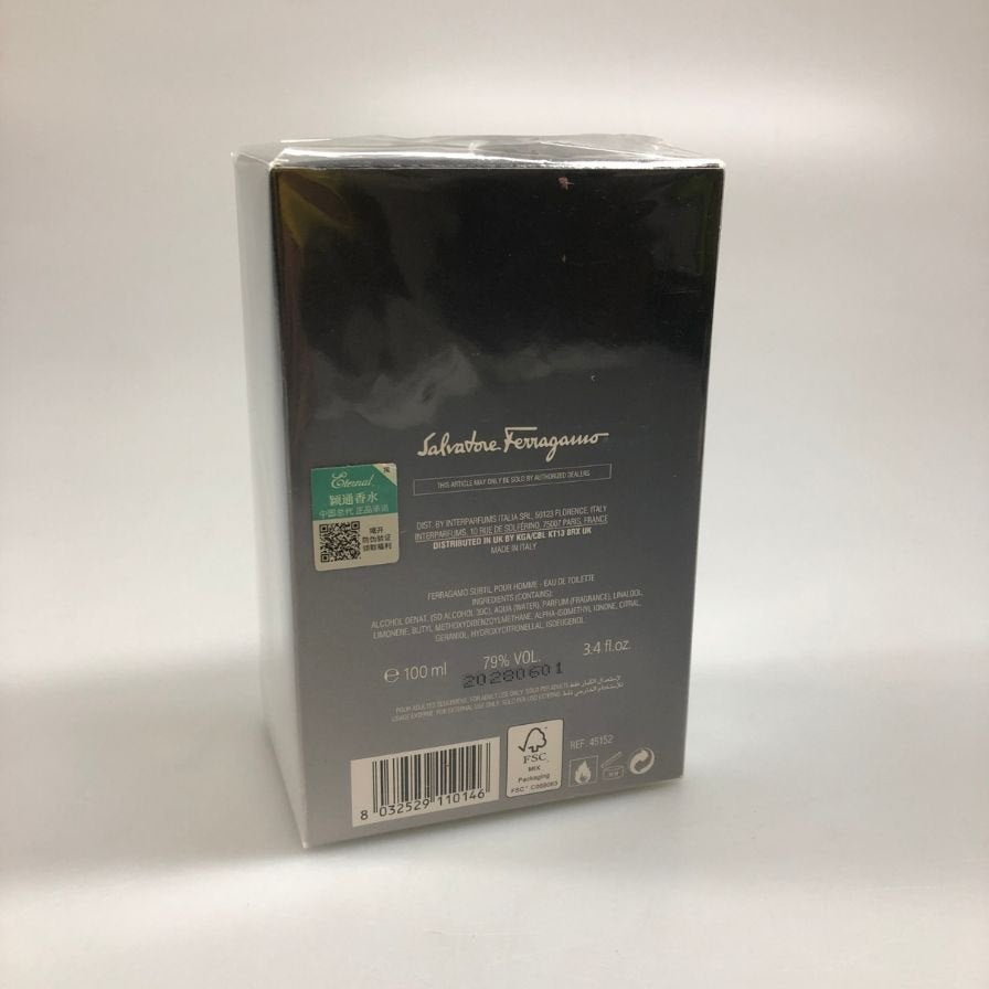 サルヴァトーレ フェラガモ サブティール プールオム 100ml Salvatore Ferragamo【AFI27】【中古】