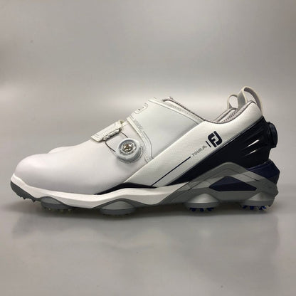 フットジョイ ゴルフシューズ レザー ローカット ダイヤルワイヤー式 ホワイト メンズ サイズ11.5 FJ FootJoy TOURS-A 約29.5cm【AFC5】