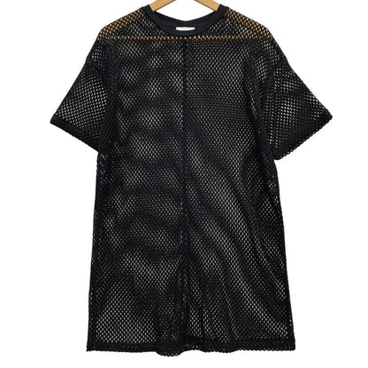 美品◆オットダム メッシュ シャツ レディース サイズ42 ブラック ottod'ame 【AFB32】