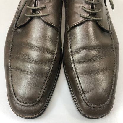 バリー Uチップ ダービー カーフ ロゴ刻印 ブラウン サイズUS10.5EEE BALLY 約28.5cm【YB4】