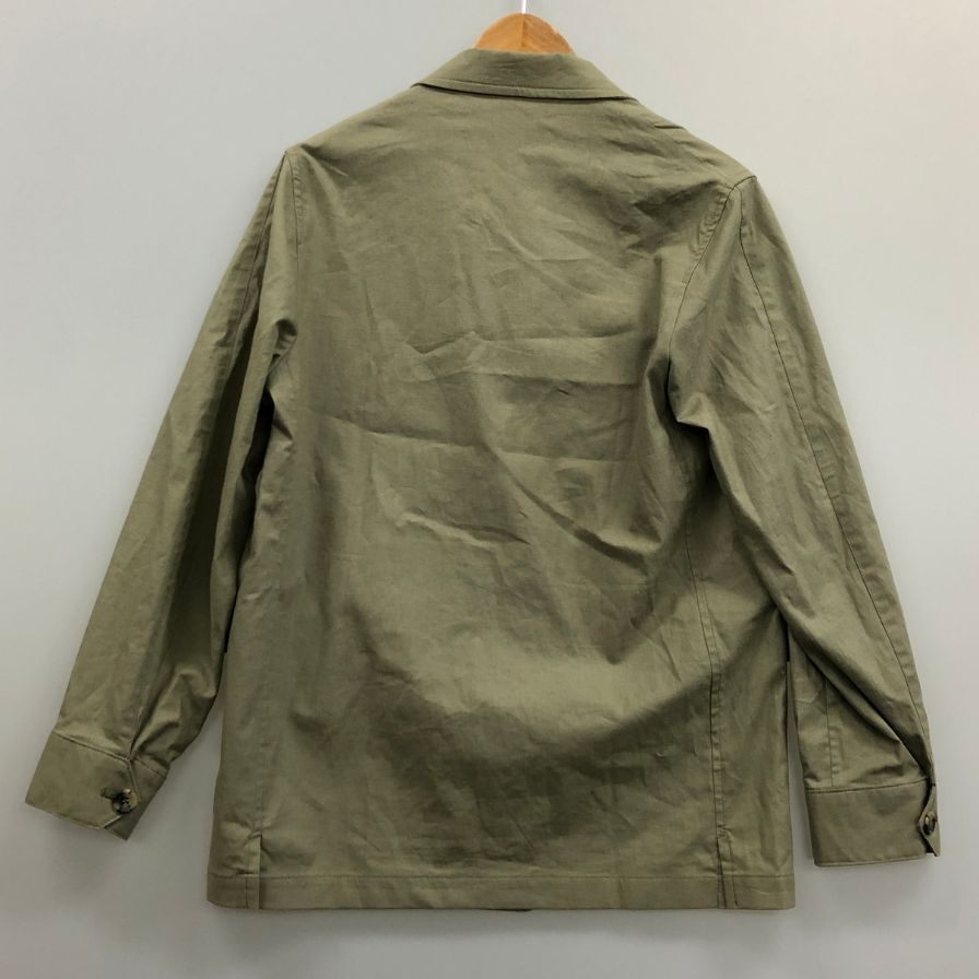 極美品◆フストヒメノ テバジャケット カーキ リネン コットン メンズ サイズ46想定 JUSTO GIMENO 【AFF22】