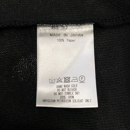 極美品◆マーカウェア ノーカラージャケット トップス メンズ サイズ2 ブラック MARKAWARE 【AFB51】