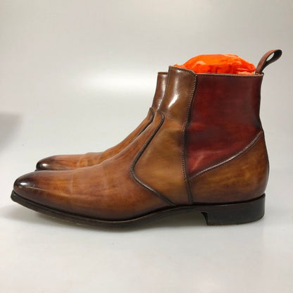 マグナーニ 21308 サイドジップブーツ カーフ ブラウン サイズ40 MAGNANNI 約25.0cm【AFD15】