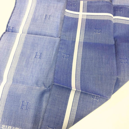 エルメス ハンカチ コットン100% ブルー系 レディース HERMES