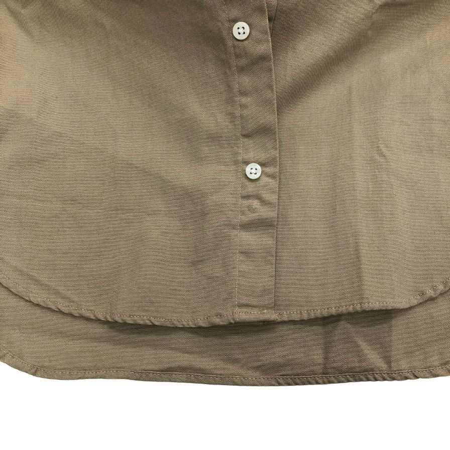 美品◆ギットマン ヴィンテージ 長袖シャツ ボタンダウン アメリカ製 コットン メンズ ベージュ サイズM GITMAN VINTAGE 【AFB9】