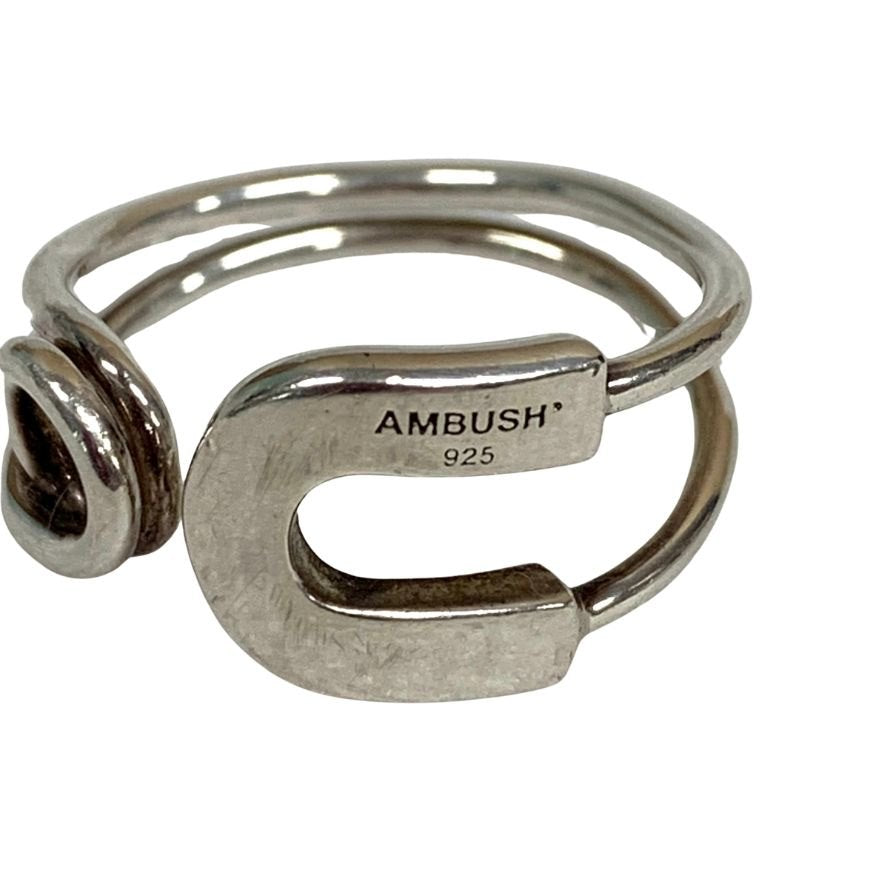 アンブッシュ 指輪 安全ピン リング シルバー 925 メンズ サイズM 16号【AFI13】