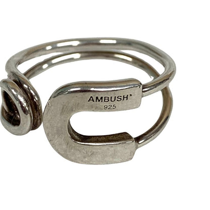 アンブッシュ 指輪 安全ピン リング シルバー 925 メンズ サイズM 16号【AFI13】