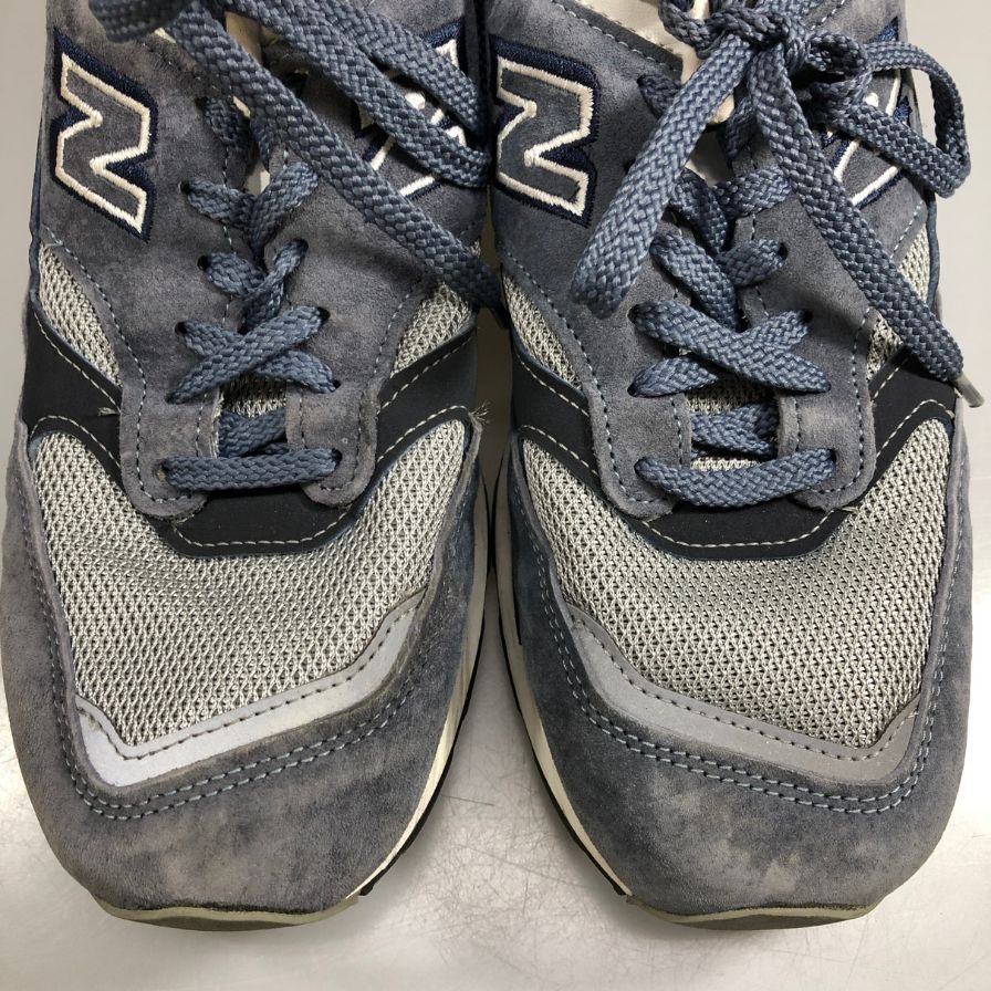 ニューバランス スニーカー M1500BN ローカット グレー×ネイビー メンズ サイズUS9 NEW BALANCE 約27.0cm【AFC5】