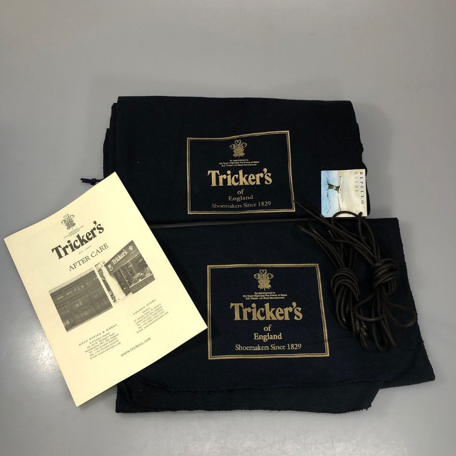 トリッカーズ M2508 ウィングチップ スウェード カントリーブーツ メンズ サイズ 7.5 ブラウン Tricker’ｓ ブーツ 約26.5cm【LA】【中古】