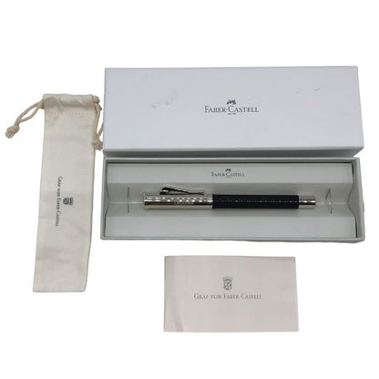 ファーバーカステル ボールペン 伯爵コレクション ギロシェ ブラック×シルバー ユニセックス FABER CASTELL【AFI5】