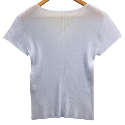 極美品◆プリーツプリーズ イッセイミヤケ カットソー PP53FK292 レディースサイズ 3 ライトブルー PLEATS PLEASE ISSEY MIYAKE 【AFB26】