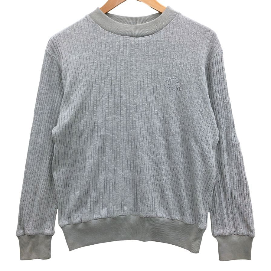 Dior グレー ニットセーター DIOR(ディオール) 長袖Tシャツ ニット セーター グレー 英語ロゴ