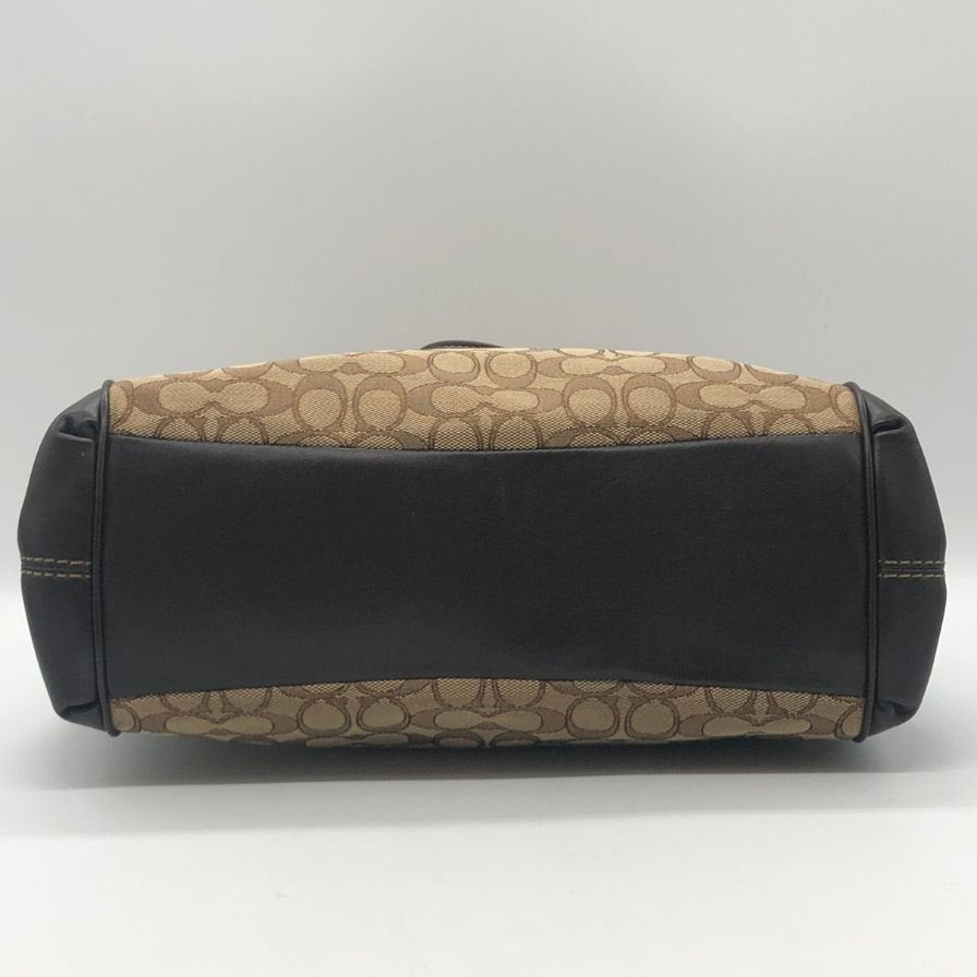 コーチ シグネチャー キャンバス×レザー ハンドバッグ トートバッグ  ゴールド金具 F57612 COACH【AFE10】