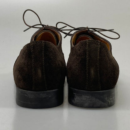 サントーニ レザーシューズ 12033 メダリオン 内羽根 スエード ブラウン メンズ サイズ25cm Santoni 約25.0cm【AFD3】