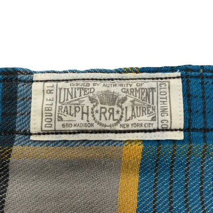 美品◆ダブルアールエル チェックシャツ サイズL ワンスター メンズ サイズL RALPH LAUREN RRL 【AFB48】