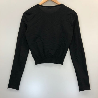 美品◆フォクシー ブティック カーディガン 19018 アセテート 薄手 ブラック レディース サイズ40 FOXEY BOUTIQUE 【AFB4】