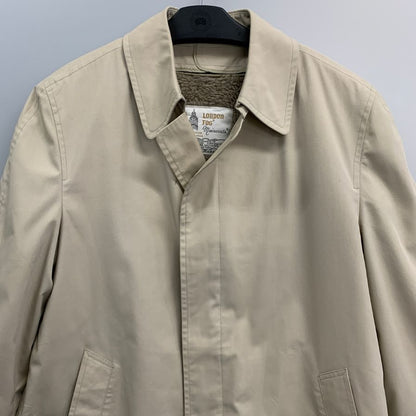 中古■ロンドンフォグ バルカラーコート 70年代 USA製 ライナー付き ベージュ メンズ サイズ40 LONDON FOG 【AFA9】