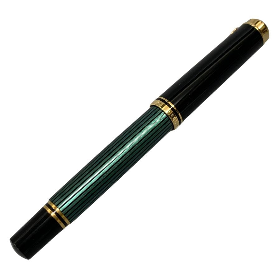 ペリカン 万年筆 スーベレーン 緑縞 ストライプ ペン先14C-585 F字 PELIKAN Souveran【AFI14】