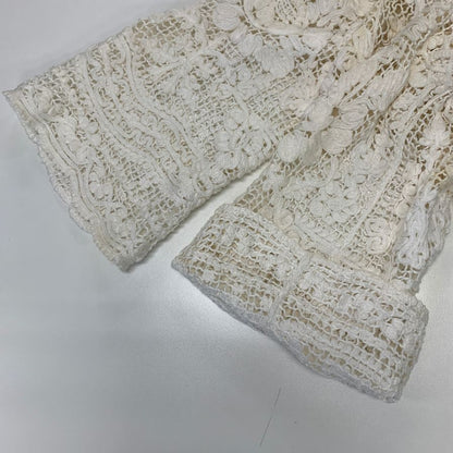 中古■ドルチェガッバーナ レース コットン ジャケット ホワイト サイズ40 レディース DOLCE&GABBANA 【AFB36】