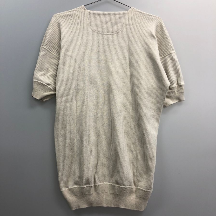 中古◆オールドホームステッダー クルーネック カットソー Ｔシャツ アイボリー メンズ サイズ44 olde homesteader 【AFB6】