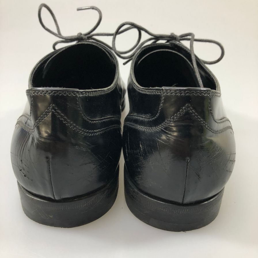 プラダ レザーシューズ ウイングチップ ガラスレザー 2EA 051 メンズ ブラック サイズ8 PRADA 約26.5cm【AFC50】