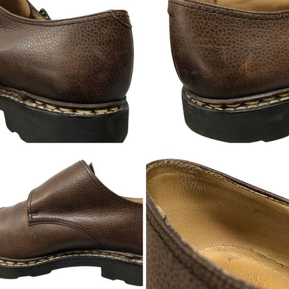 パラブーツ ウィリアム ダブルモンク グレインレザー コニャック メンズ サイズ7 Paraboot ビジネスシューズ 約25.5cm【LA】【中古】