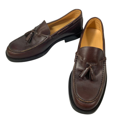 トッズ タッセルローファー カーフ ブラウン サイズ8 メンズ TOD`S 約27.0cm【AFC42】
