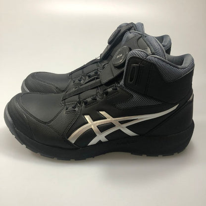 アシックス ウィンジョブ CP314 BOA プロスニーカー ブラック×シルバー サイズ27.5㎝ ASICS 約27.5cm【AFD13】