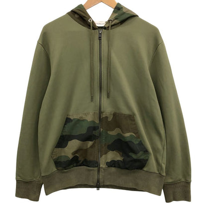 中古◆モンクレール ジップアップパーカー メンズ サイズ L カモフラ柄 C10918407000 MONCLER 【AFB46】
