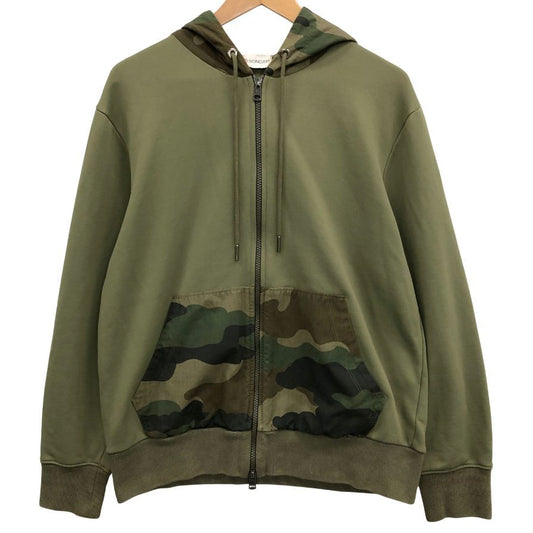 中古◆モンクレール ジップアップパーカー メンズ サイズ L カモフラ柄 C10918407000 MONCLER 【AFB46】
