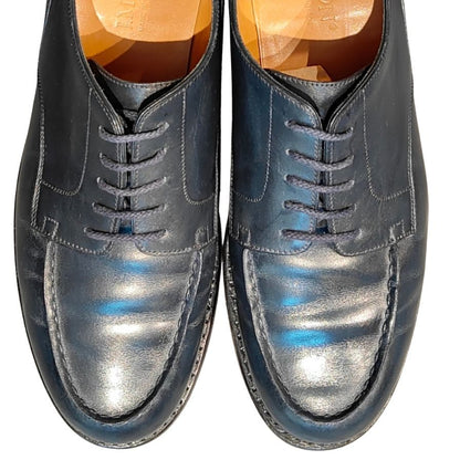 ジェイエムウエストン レザーシューズ 641 ゴルフ Uチップ ボックスカーフ ブルー サイズUK7C J.M.WESTON ビジネスシューズ 約25.0cm【LA】【中古】