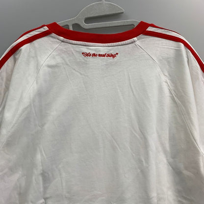 極美品◆アディダス 半袖Tシャツ カリ コカ・コーラ メンズ サイズXL ADIDAS 【AFB47】
