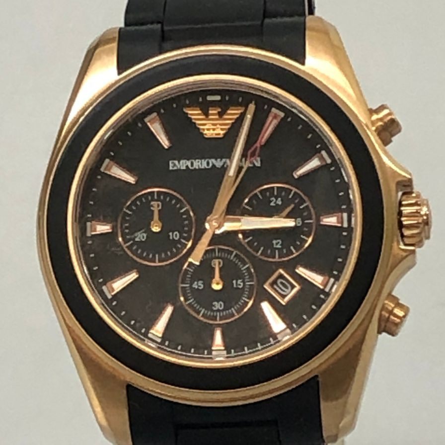 エンポリオアルマーニ 腕時計 AR-6066  クォーツ式 ローズゴールド  EMPORIO ARMANI【AFI18-3】