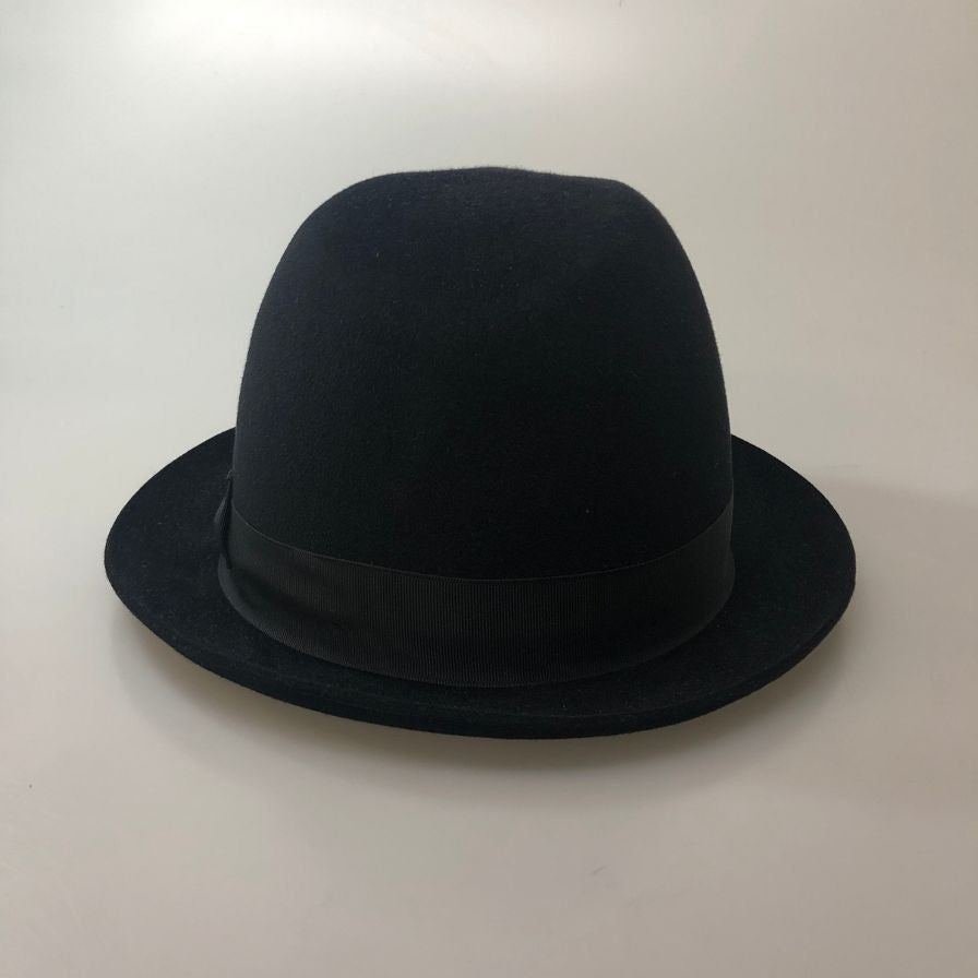 テシ ラビットファー フェルト 中折れ ハット ブラック  サイズ 60 TESI【AFB49】