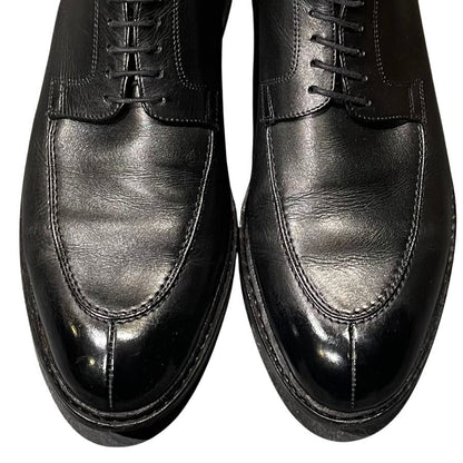 パラブーツ レザーシューズ ルソー Uチップ カーフ メンズ サイズUK7.5 ブラック PARABOOT ROUSSEAU ビジネスシューズ 約26.5cm【LA】【中古】