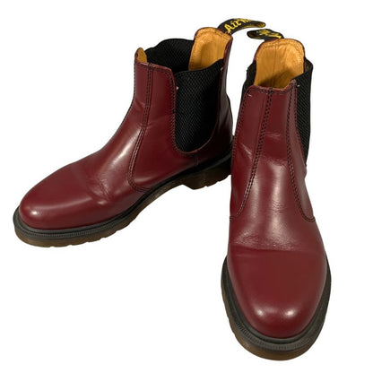 ドクターマーチン チェルシーブーツ 2976 サイドゴア レザー チェリーレッド メンズ サイズUK7 Dr.Martens 約26.0cm【AFC40】