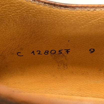タニノクリスチー レザーシューズ ウイングチップ 128057 カーフ ブラウン サイズ9 メンズ TANINO CRISCI 約27.5cm【AFC2】