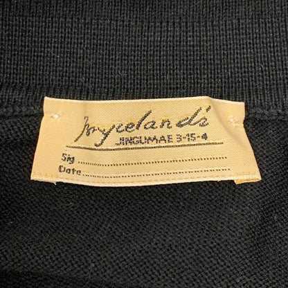 中古◆ブライスランズ ポロシャツ Cotton Short Sleeve Skipper Polo 半袖 コットン ニット スコットランド製 ブラック メンズ サイズ42 Bryceland's 【AFB9】